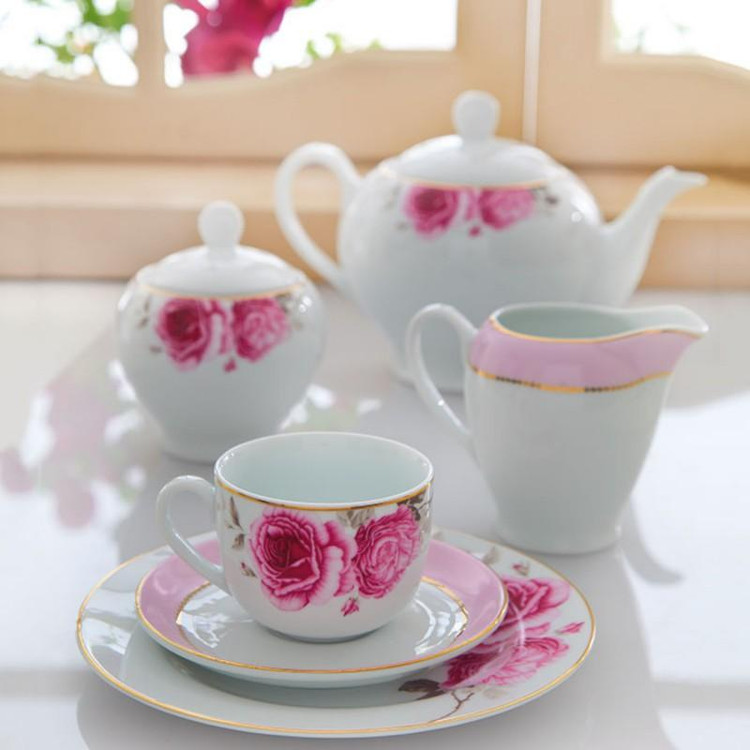 سرویس چینی زرین طرح ایتالیا اف رز فلاور درجه عالی 12 نفره102پارچه