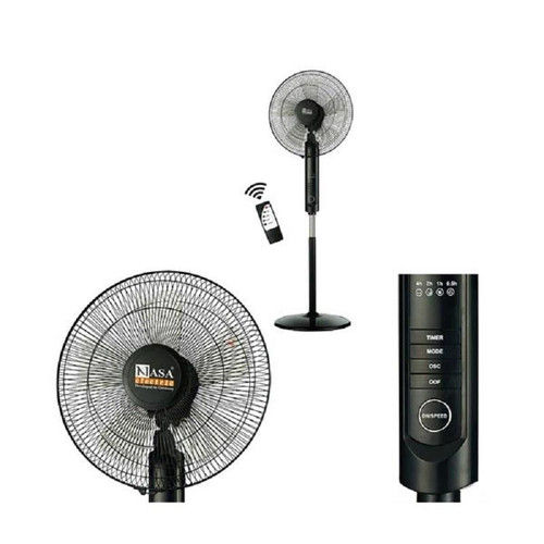 پنکه ناسا مدل 1114پایه بلند مشکی کنترل دار