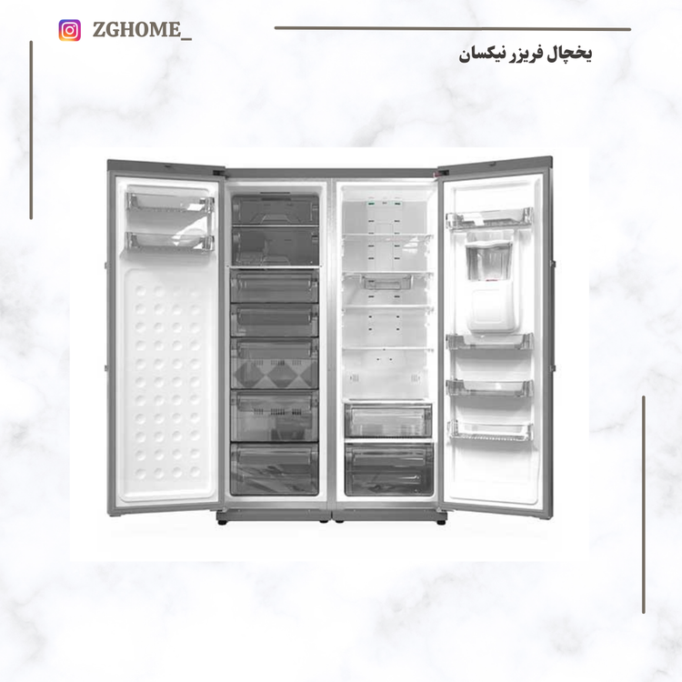 یخچال فریزر دوقلو نیکسان با یخساز دستی